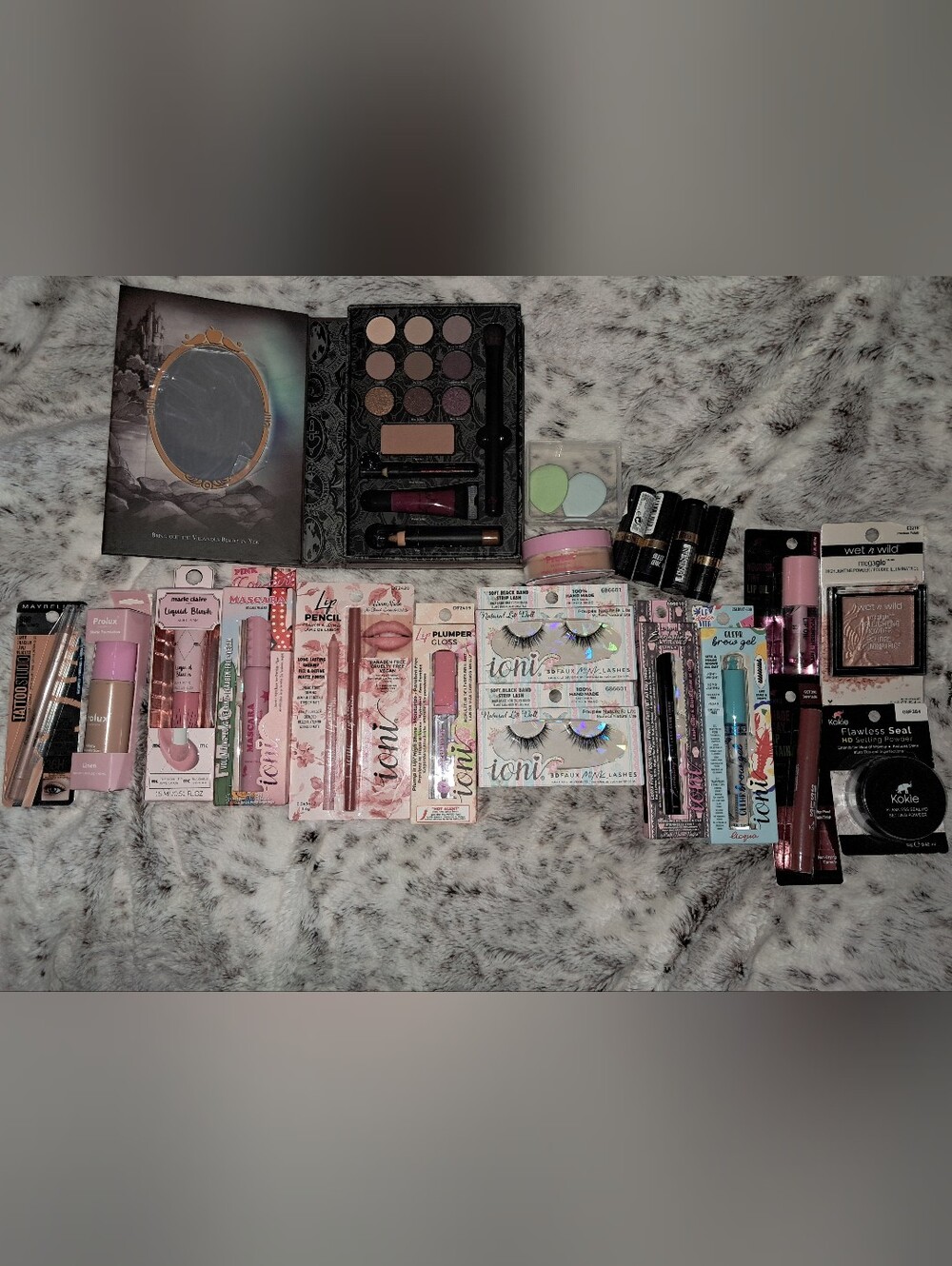 Ioni Revlon Prolux Wet N Wild Maybelline Huge Viral Makeup Bundle NEW